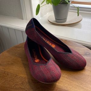 EUC Merino Wool Herringbone Rothy’s Flats Size 9